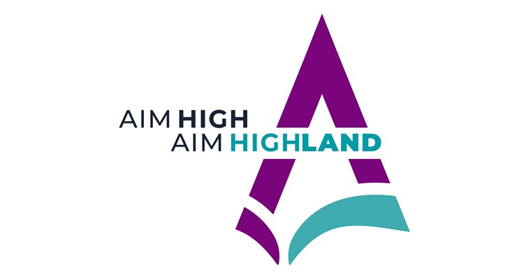 Aim High Aim Highland logo