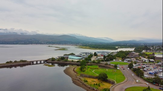 Fort William and Coull aerial view
