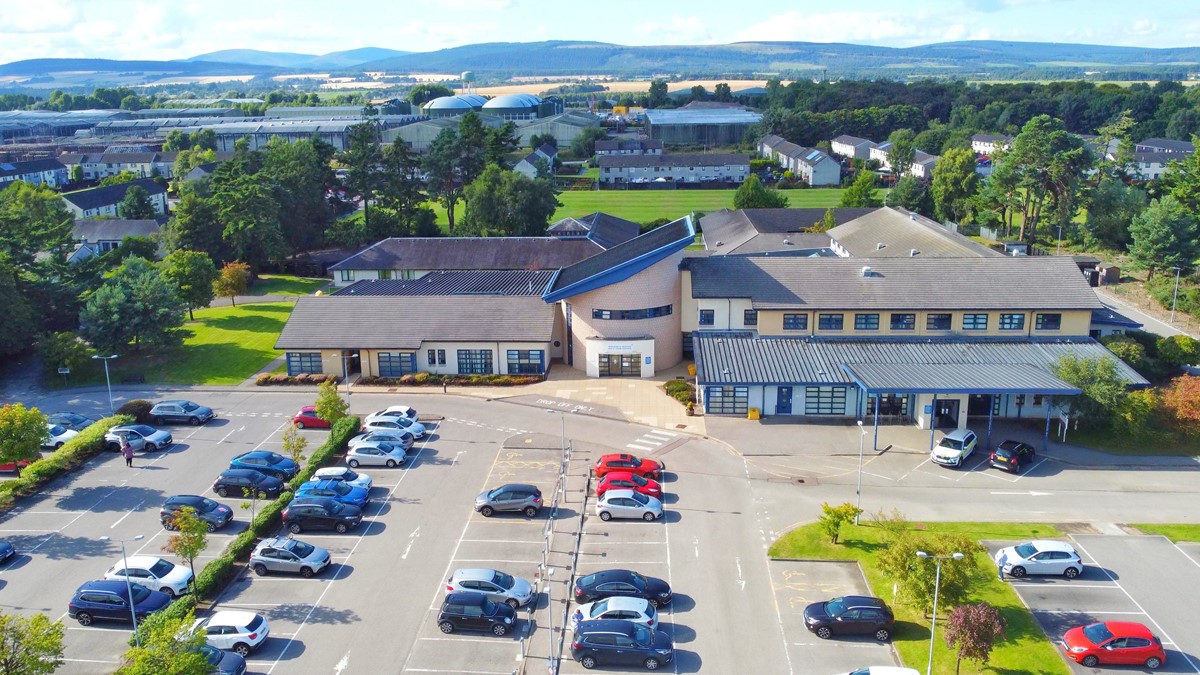County Community Hospital, Invergordon - aerial view - 1