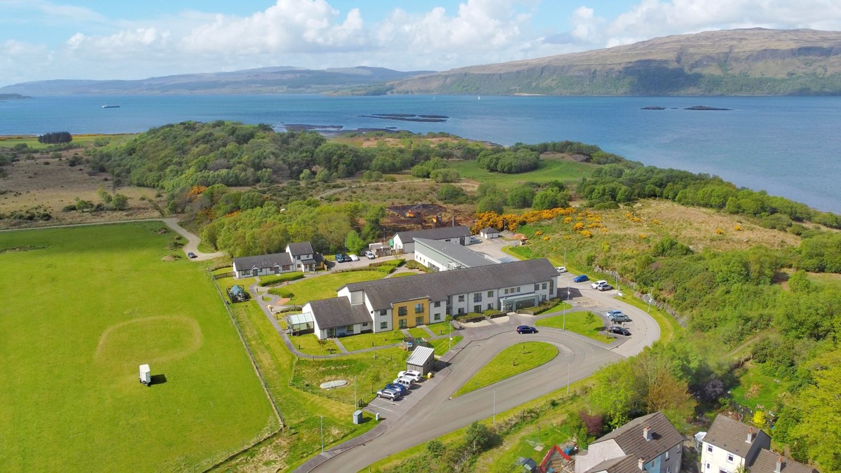 Mull and Iona Community Hospital aerial view