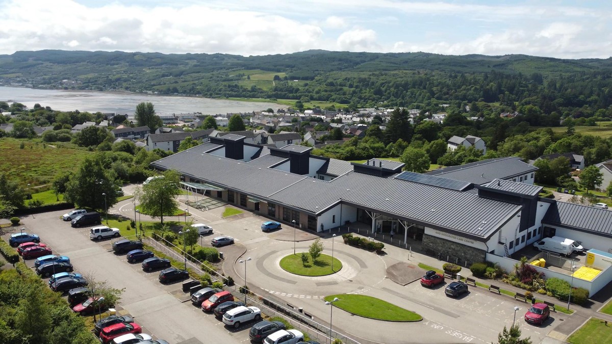 Mid Argyll Community Hospital aerial view