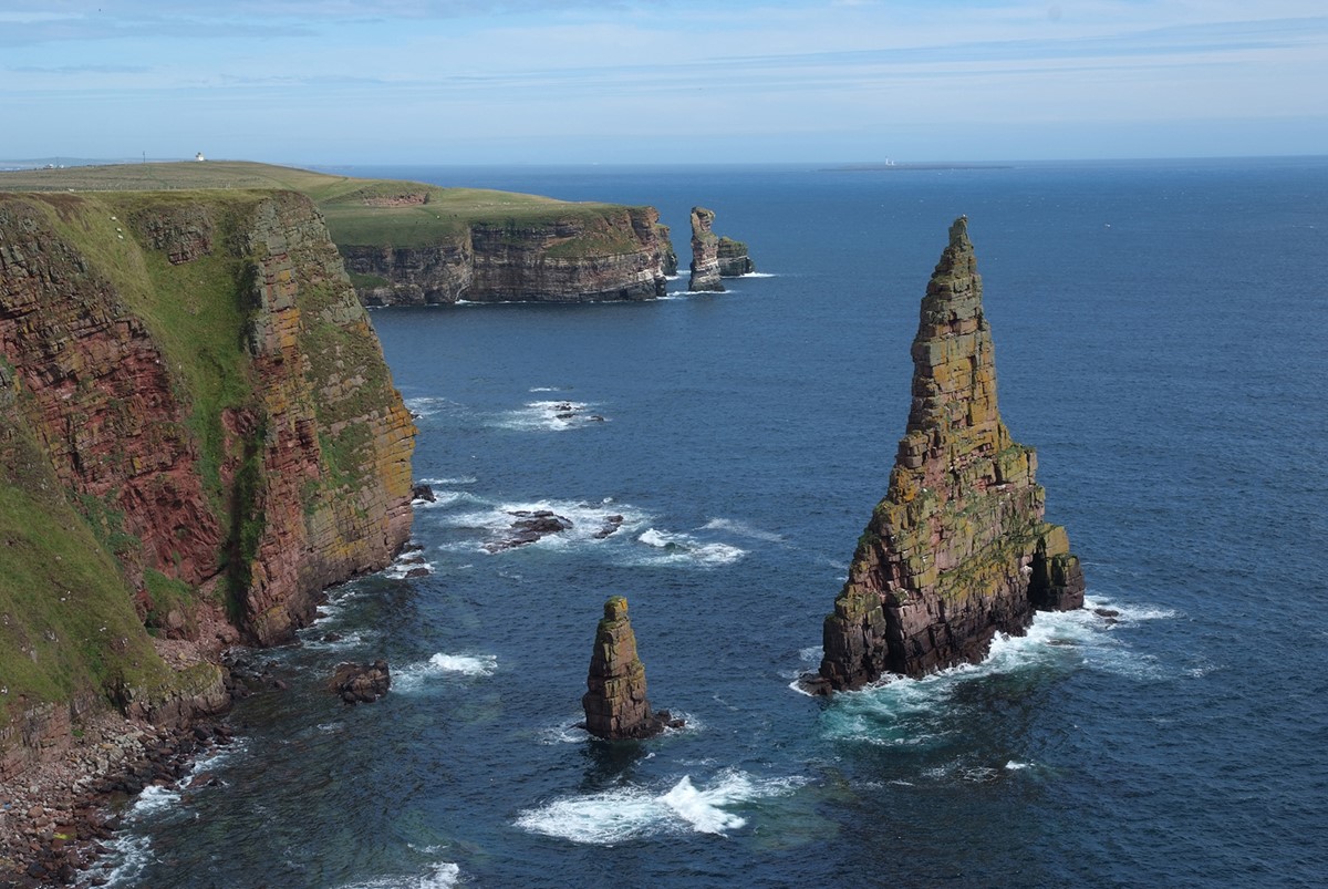 coastal rock stacks in Caithness