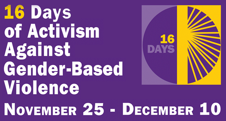 16 days of activism against gender-based violence