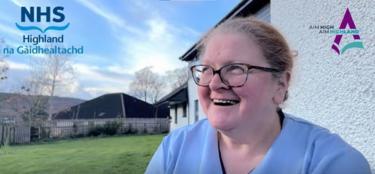 Marion, a  care worker at Home Farm Care Home