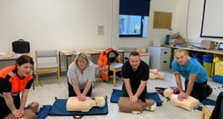 participants in CPR training