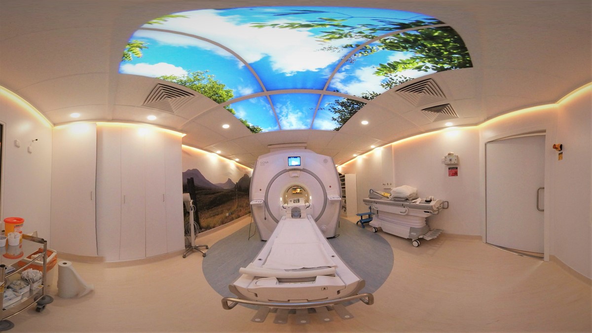 MRI scanner at Raigmore Hospital - panoramic view