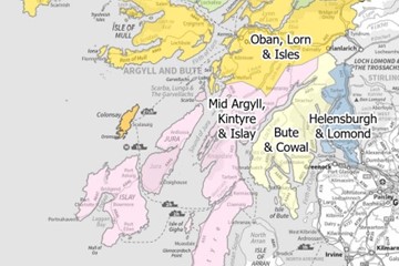 Argyll and Bute Health and Social Care Partnership map