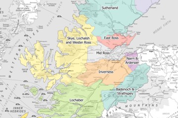 Highland Health and Social Care Partnership map