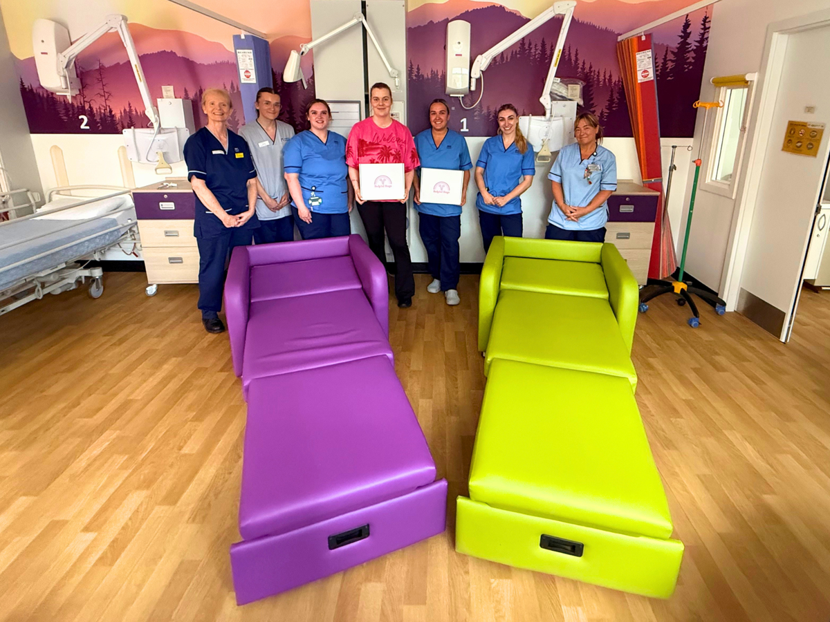 Highland Children’s Unit staff at Raigmore Hospital with bed chairs 0.png