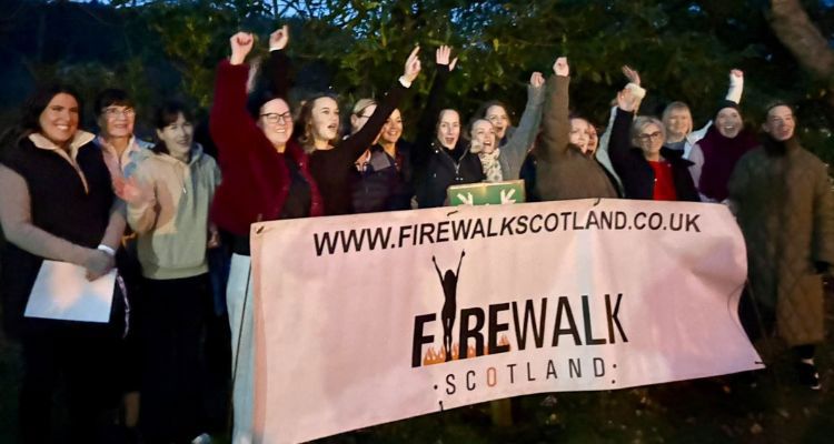 Oban Fire Walk Event Raises £7,593 For Eadar Glinn Residential Home