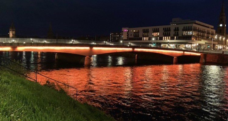 Ness Bridge Inverness Lit