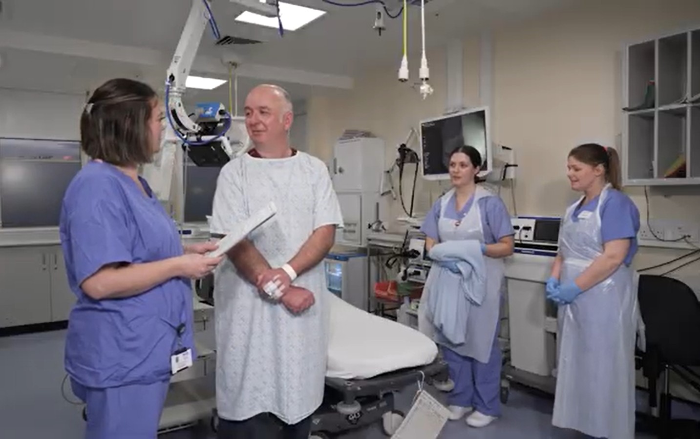 Endoscopy Room Patient Preparation
