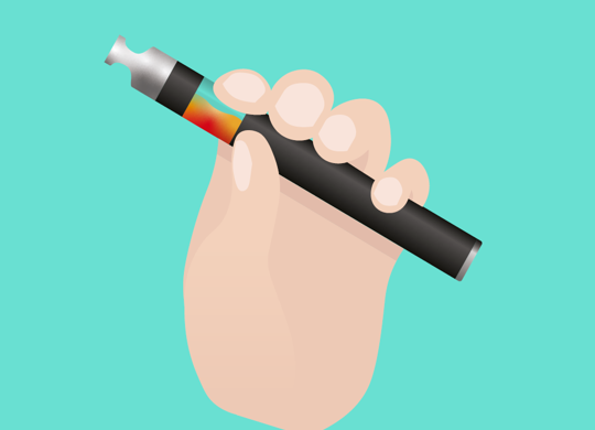 Hand Holding Vape