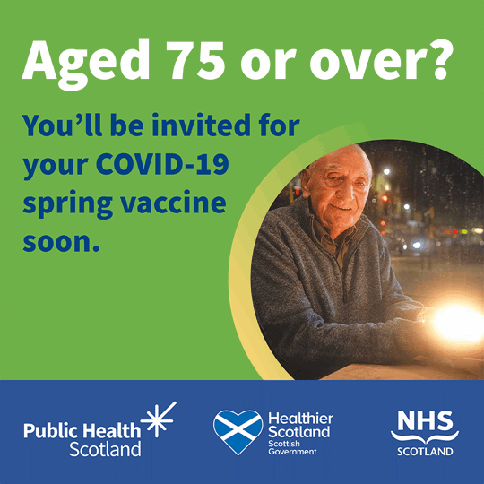 Aged 75 or over? You'll be invited for your COVID-19 spring vaccine soon.