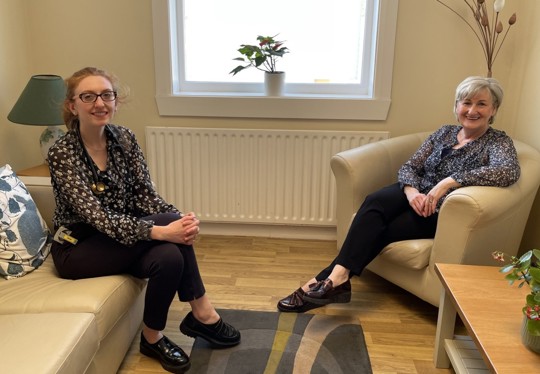 Staff Support Meeting Of Two People