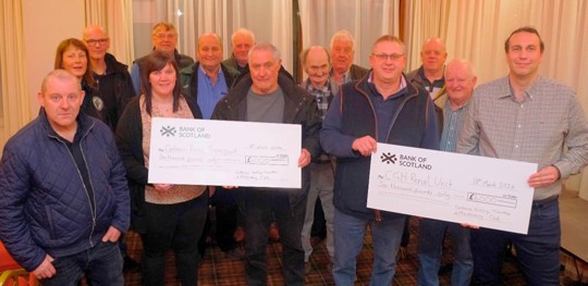 Caithness Vintage Tractor And Machinery Club Presenting A Donation To NHS Highland