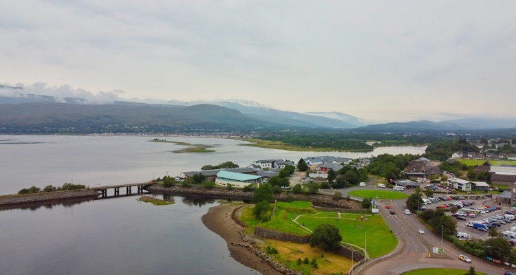 Fort William and Coull aerial view