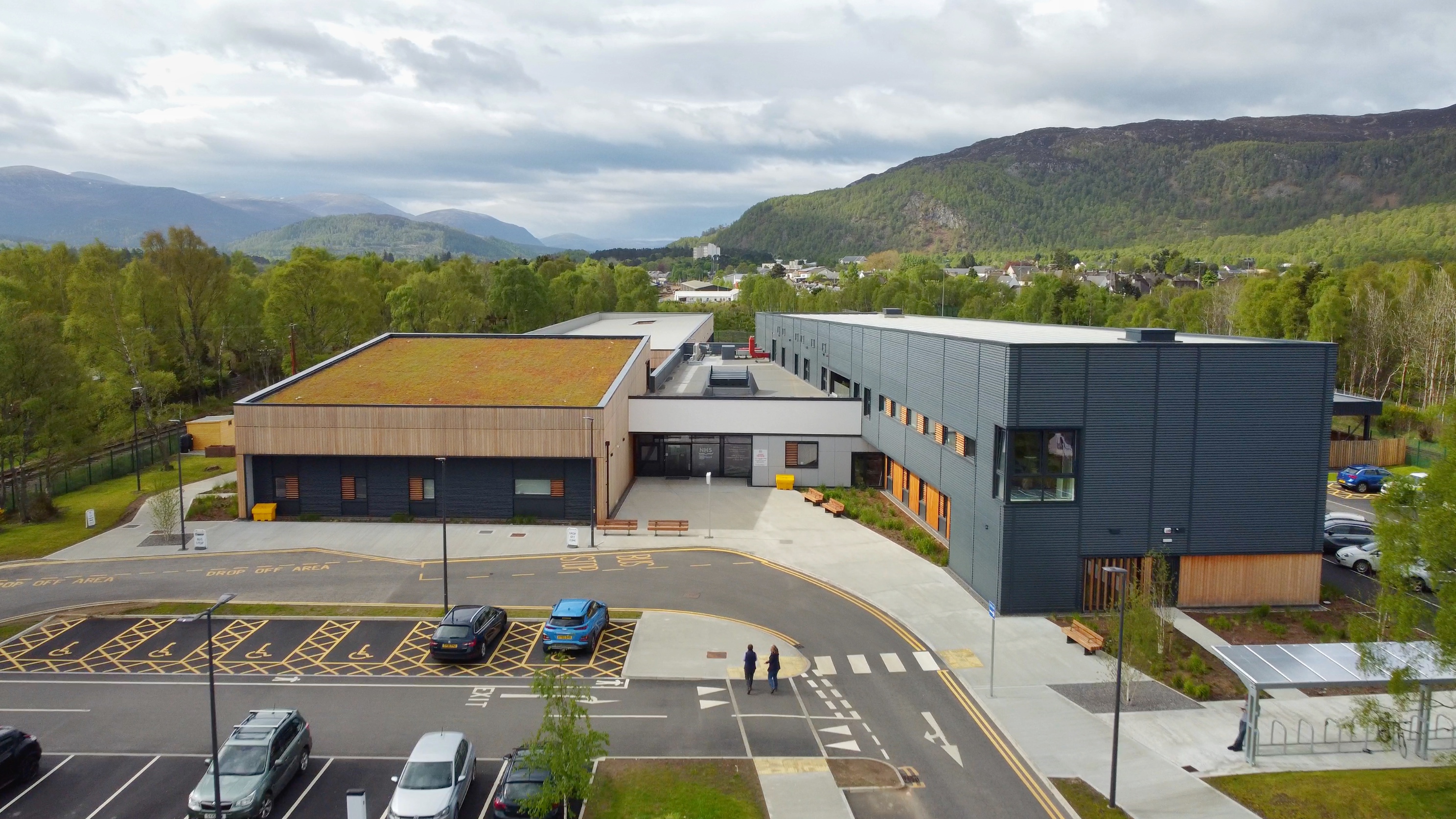 Badenoch and Strathspey Community Hospital - aerial view