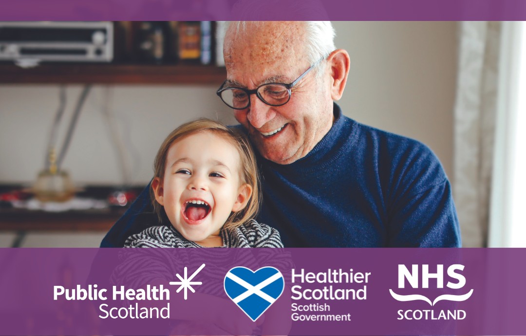 Older Adult And Child Smiling