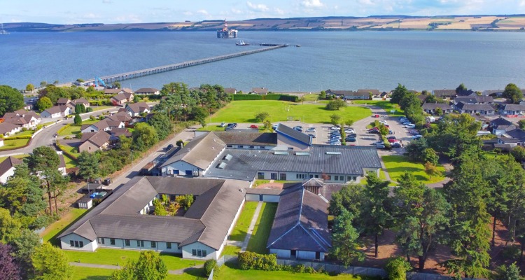 County Community Hospital, Invergordon - aerial view - 4