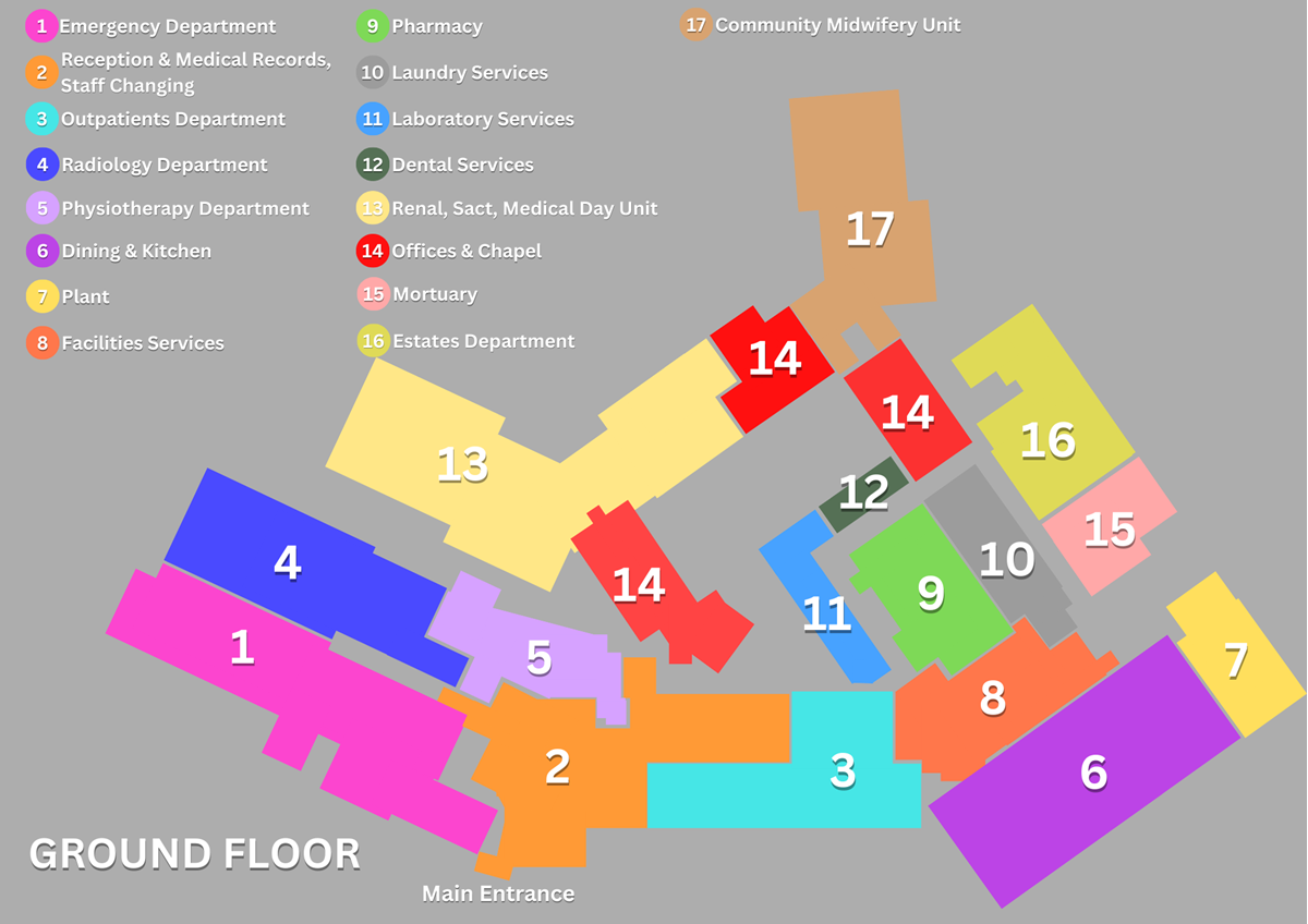 Caithness General Hospital Ground Floor Map