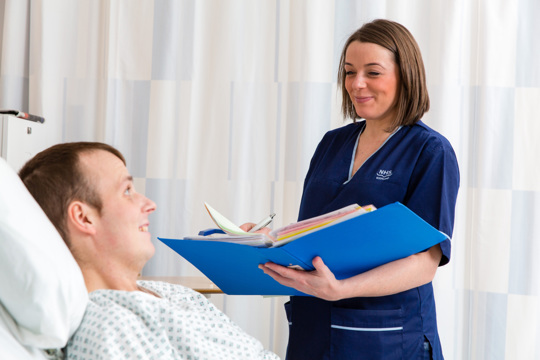 Nurse And Patient In Hospital