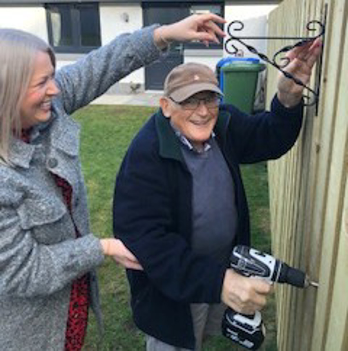 Catriona Grant Dad Working On Fence