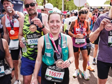 Lynda Fraser At The London Marathon (1)