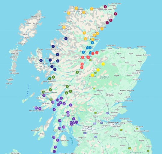Interactive Map Of Vaccination Clinic Locations In Nhs Highland