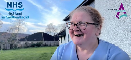 Marion, a  care worker at Home Farm Care Home