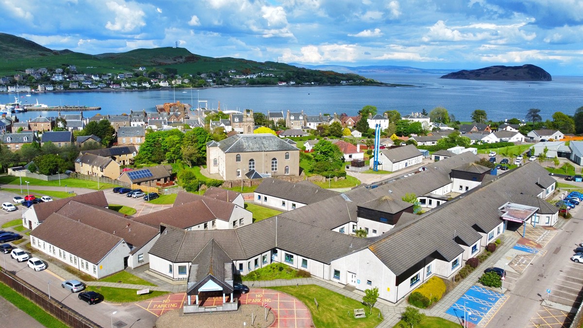 Campbeltown Hospital aerial view