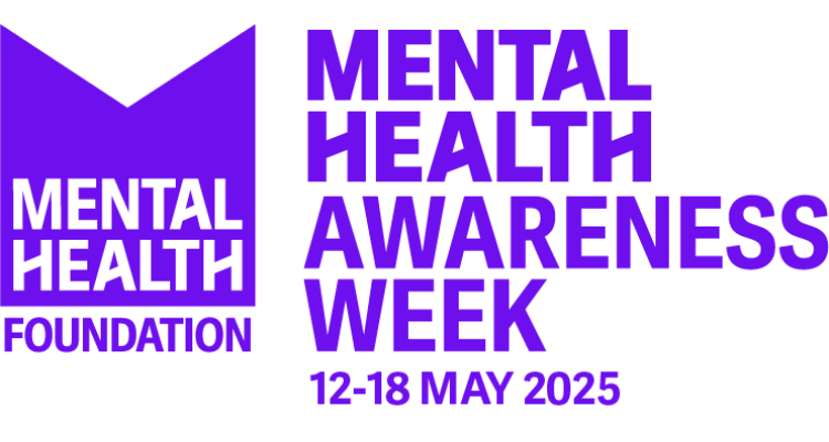 Purple text on a white background reads 'Mental Health Awareness Week 12 - 18 May 2025'